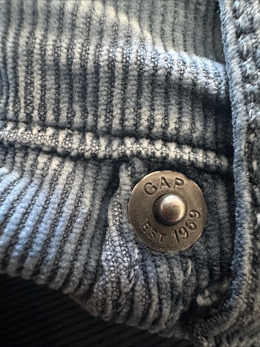 GAP Women’s “Always Skinny” Prettiest Steel Blue Fine Corduroy Pants Sz 30 GUC - Picture 12 of 12